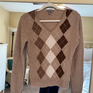 Cashmere Argyle Sweater